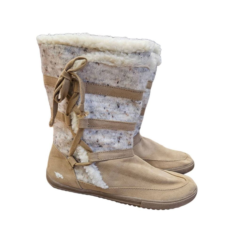 Rocket Dog Tan Woven Ankle Boots 8
